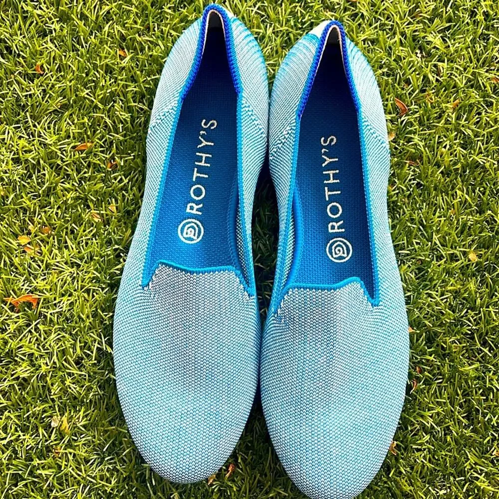 Rothy’s the loafer indigo cloud size 10 woman flat shoes - Picture 1 of 9
